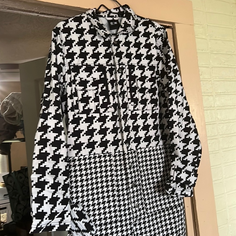Houndstooth unisex jumper
